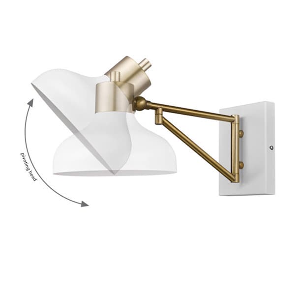 WALL SCONCE PB 60W 6.5H